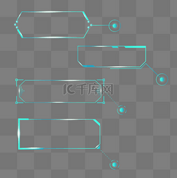 科技风标题边框图片_科技风标注批注边框