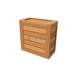木质矢量图片_木质包装箱隔离棺材矢量运输货物