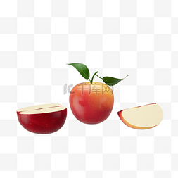 3d水果食材苹果