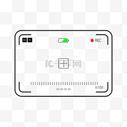 拍摄视频框动图图片_照相机录像拍摄框