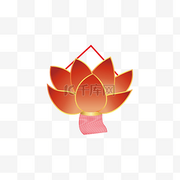 中国风新年兔年立体灯笼png