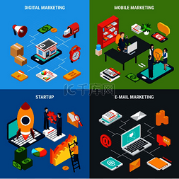 数字市场营销图片_数字在线和移动营销以及创业工具