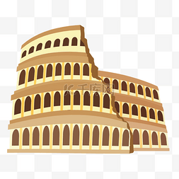 罗马斗兽场建筑地标标志
