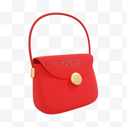 女士红色包图片_3DC4D立体女士包包