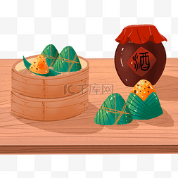中国风端午图片_端午节美食粽子