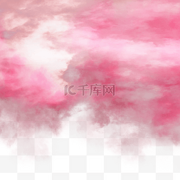 漂浮彩色水滴图片_云朵密集粉色浪漫