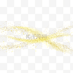 烟雾金色图片_交叉重叠颗粒金色抽象光效