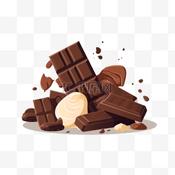补充能量块图片_几块巧克力美食充饥零食美味