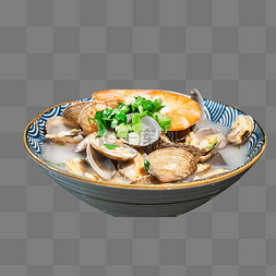 海鲜汤蛤蜊香菜美食美味食物