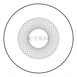 螺旋图抽象元素圆形同心图案圆形