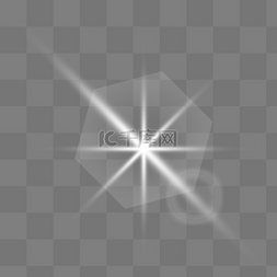 特效炫光字图片_米字爆闪白色光晕特效