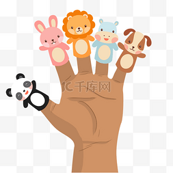 手指动物木偶图片_儿童可爱的手指木偶