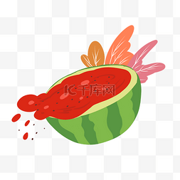 夏天食物水果西瓜消暑