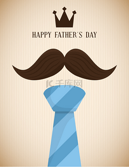 post图片_Happy fathers day card design.