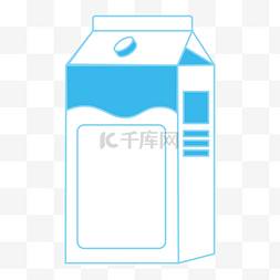 牛奶盒子线框边框