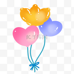 ipad类纸膜图片_卡通庆祝物品形状各异的气球