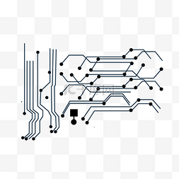 电子元件矢量图片_技术电路板