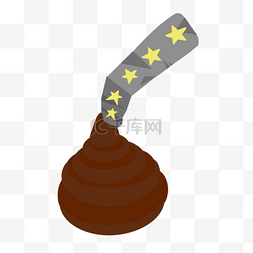 巧克力符号图片_巧克力球夹心棕色卡通图片