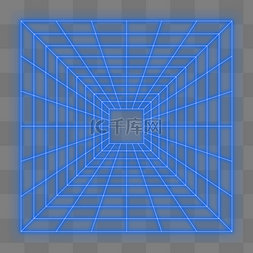 矩形透视图片_荧光发光透视矩形科技底纹