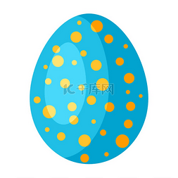 活动的点缀图片_复活节快乐装饰蛋的插图。