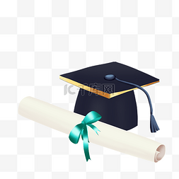 毕业季博士帽图片_学校博士帽和通知书