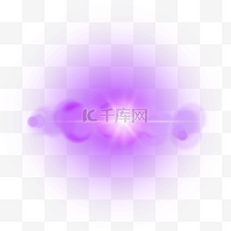 圆形亮晶晶图片_紫色模糊光团圆形光圈抽象光效