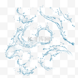 水冷图片_夏日清凉水花水珠