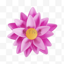 3D立体粉色花朵