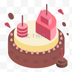 25D立体蛋糕生日快乐
