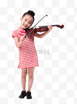 拉小提琴女孩人物