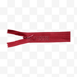 红色纺织拉链