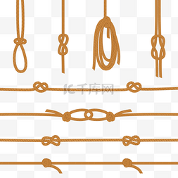 绳子麻绳图片_棕色绳子麻绳麻绳结
