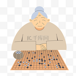 游戏人物对战图片_棋牌游戏下棋对战老奶奶人物