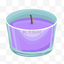 陶器插画图片_盒子熏香紫色透明图片绘画