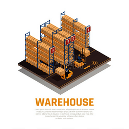 仓库托盘图片_仓库等距构成