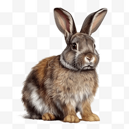 小动物兔兔图片_家养宠物小动物灰兔
