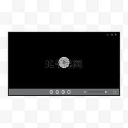 小窗口图片_视频播放器界面黑色窗口