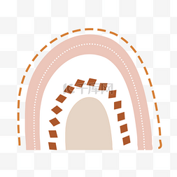 棱形装饰卡通水彩彩虹