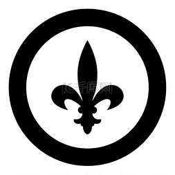 点缀的花图片_纹章符号 Heraldry liliya 符号 Fleur-de-