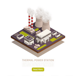 工业设施图片_自然资源网页元素与发电热电站设