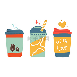 手绘饮料，饮料，咖啡，茶，冰沙