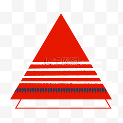 主题传统节日图片_红色主题三角形图标