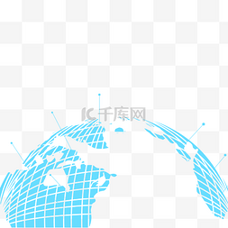 科技地球智能科技图片_科技地球地图元宇宙蓝色互联网