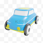 3DC4D立体六一儿童节玩具车汽车