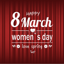 3 月 8 日妇女节矢量，用鲜花和铭