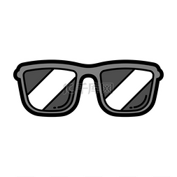 保护眼睛插图图片_卡通太阳镜的插图。