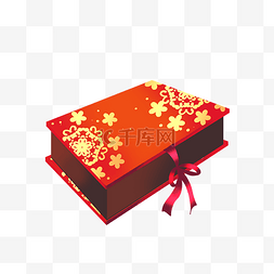 新年活动礼盒图片_新年春节礼物中式红色礼盒