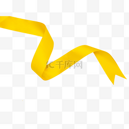黄色彩带飘带