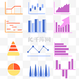 PPT图表图标图片_商务数据图表