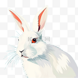 兔子扁平卡通免抠图素材